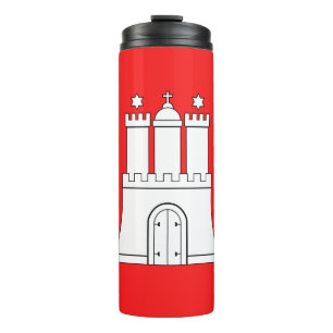 Garrafa Térmica Bandeira do Tumbler térmico de Hamburgo