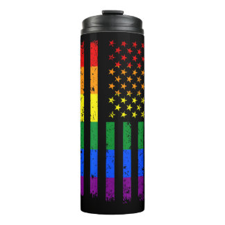 Garrafa Térmica Bandeira LGBT Mês do Orgulho Gay Transgênero
