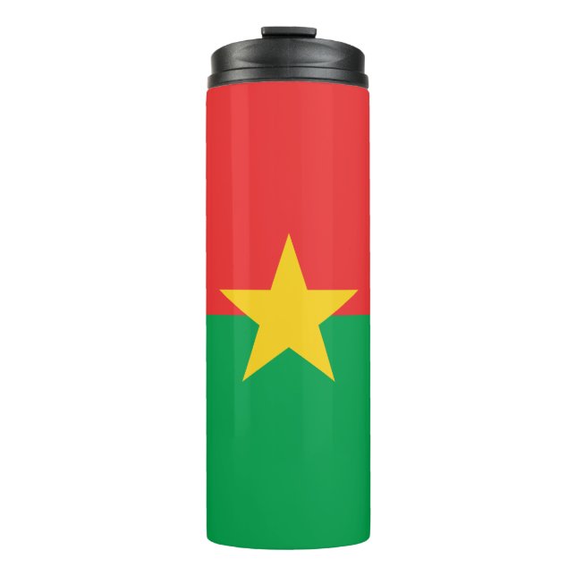 Garrafa Térmica Bandeira Patriótica Burkina Faso (Frente)