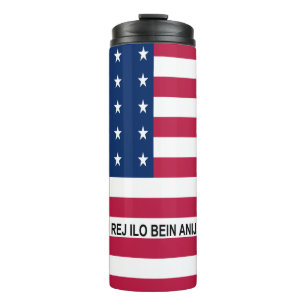 Garrafa Térmica Bandeira Patriótica do Atol de Bikini