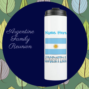 Garrafa Térmica Bandeira Personalizada da Argentina