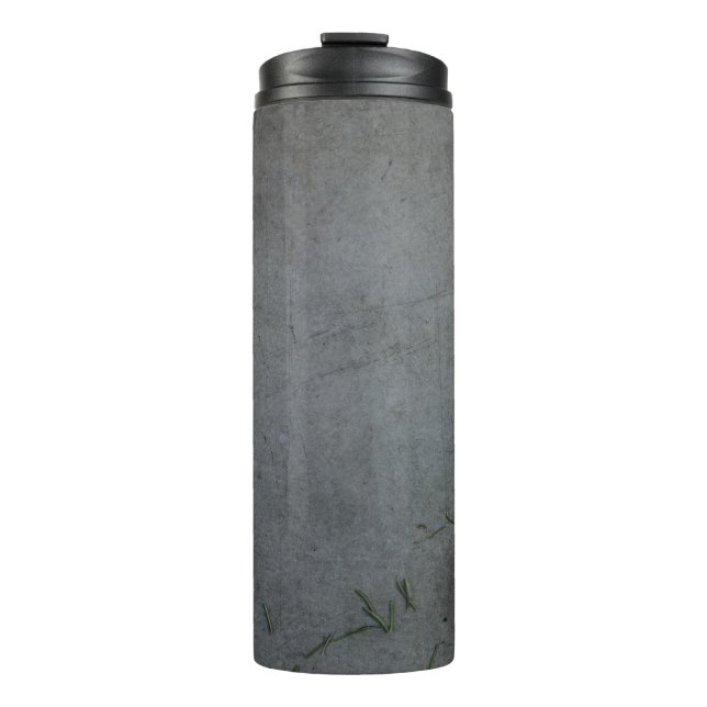 GARRAFA TÉRMICA BANDEIRA PRETA E LARANJA (Frente)