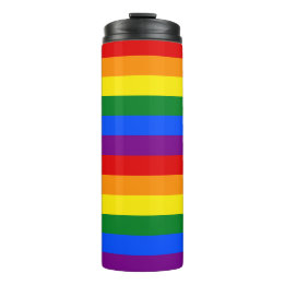 Garrafa Térmica Bandeiras do Arco-Íris LGBTQ+ para o Mês do Orgulh