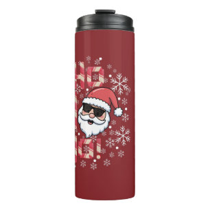 Garrafa Térmica Bandeja de servir Natal do Cool Retro Papai Noel