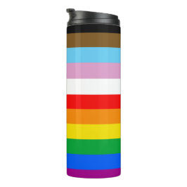 GARRAFA TÉRMICA BANDIERA DELL'ORGOGLIO INCLUSIVA LGBTQ+