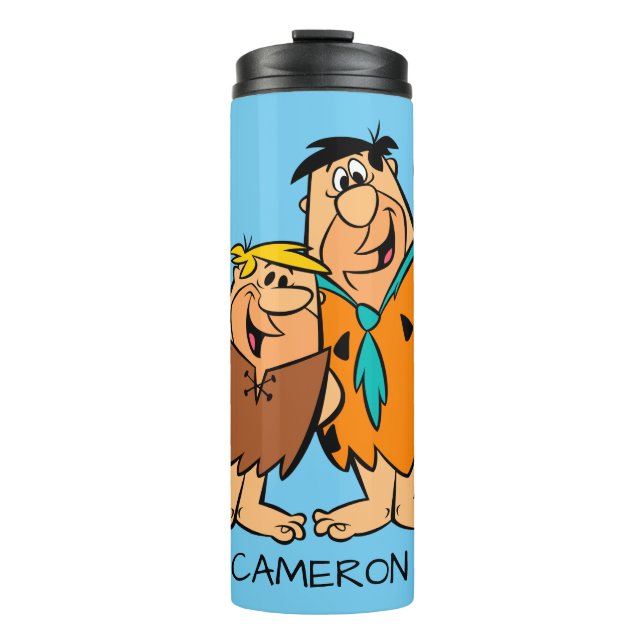 Garrafa Térmica Barney Rubble e Fred Flintstone (Frente)