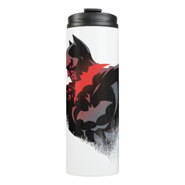 Garrafa Térmica Batarang Vermelho do Batman (Frente)