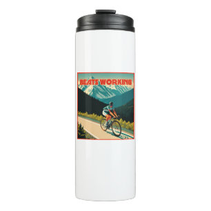 Garrafa Térmica Batimentos de ciclismo funcionando
