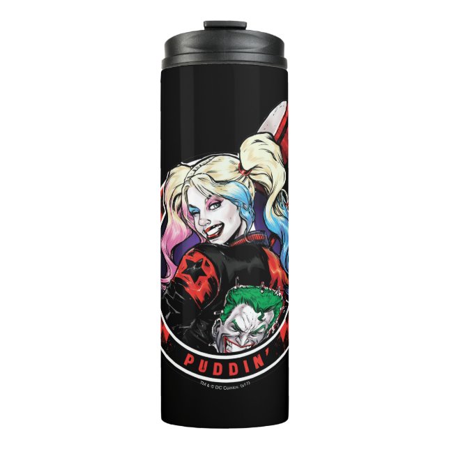 Garrafa Térmica Batman | Harley Quinn Winking With Mallet (Frente)