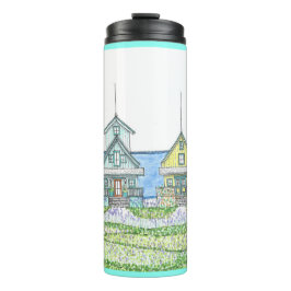 Garrafa Térmica Beach Shack Life 1; Thermal Tumbler; Cyan