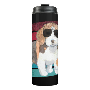 Garrafa Térmica Beagle Dog Engraçado Mamãe Pai Routing Presente