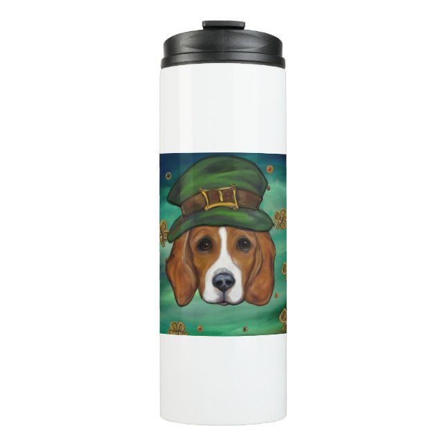 Garrafa Térmica Beagle St. Patty (Frente)