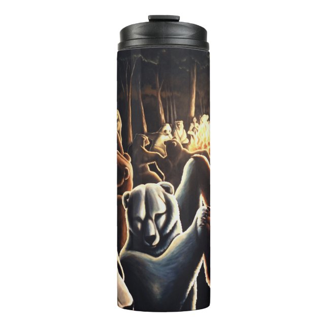 Garrafa Térmica Bear Art Tumblers Dançando Bear Drinkware Party (Frente)