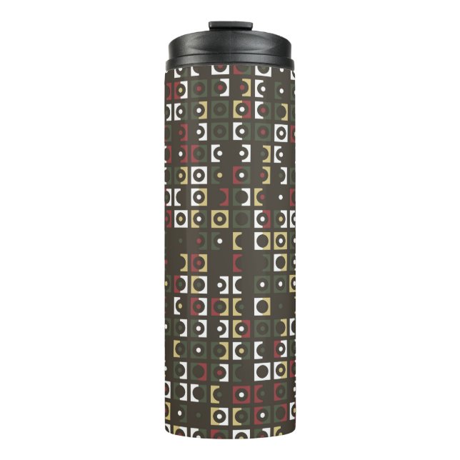 Garrafa Térmica Beautiful geometric pattern design abstract, art,  (Frente)