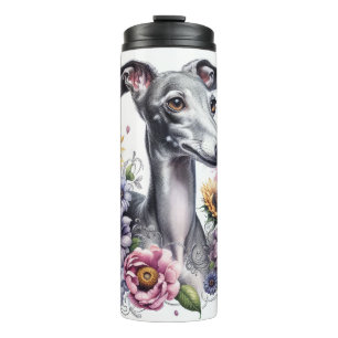 Garrafa Térmica Beautilul l - Cão de Greyhound Italiano