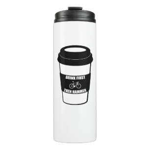 Garrafa Térmica Beba primeiro e depois martele