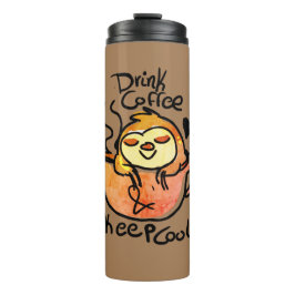 Garrafa Térmica Bebida morna do café da preguiça