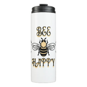 Garrafa Térmica Bee Happy   Vintage Colors Honey Bee