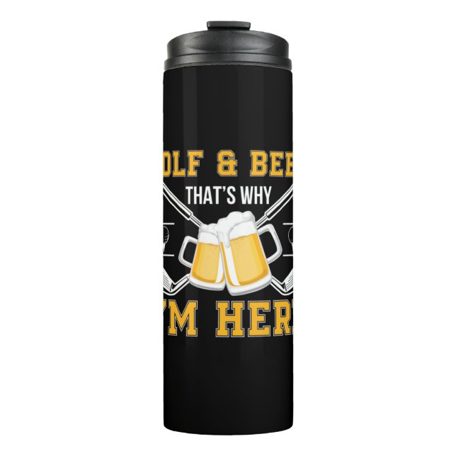 Garrafa Térmica Beer Drinker Golf E Beer Aniversário (Frente)
