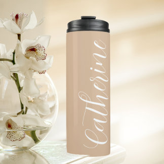 Garrafa Térmica Beige Stylized Wedding Bridesmaid