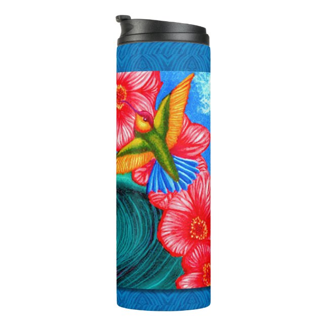 Garrafa Térmica Beija-flor Oceano (Rotação à direita)