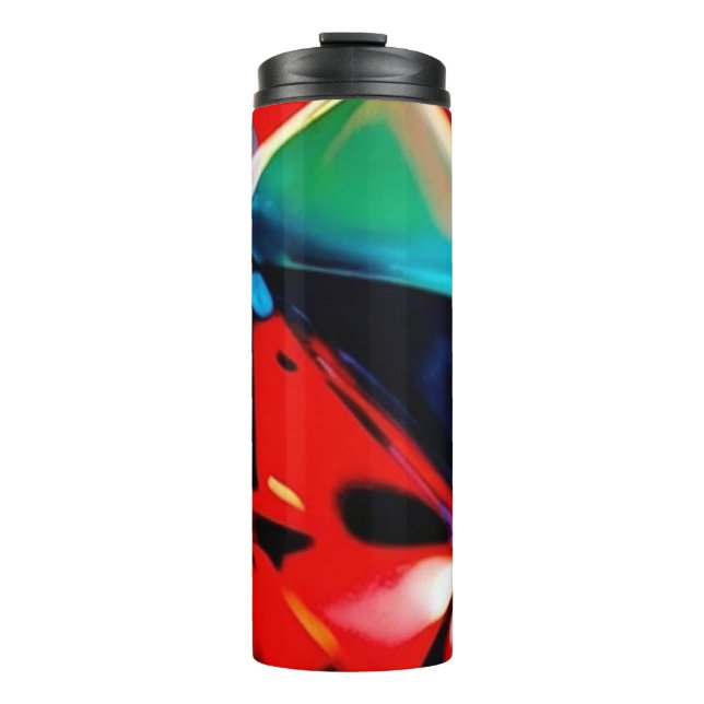 Garrafa Térmica Bela Bagunça De Cores (Frente)