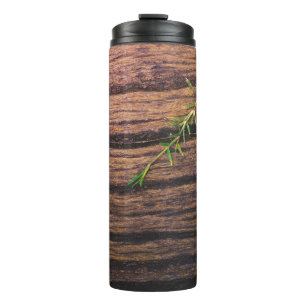 Garrafa Térmica bela madeira velha