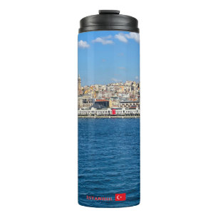 Garrafa Térmica Bela panorâmica de viagem de Istambul