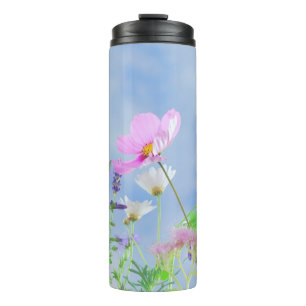 Garrafa Térmica Belas Flores Silvestres da Primavera
