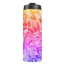 Belas Músicas Cores Felizes Notas Musicais Animada