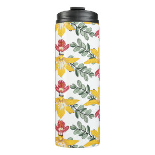 Garrafa Térmica Beleza Orquídea: Elegância Floral do Padrão.