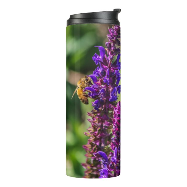 Garrafa Térmica Beleza Roxa e Abelha (Giro à esquerda)