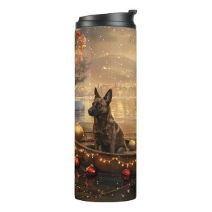 Garrafa Térmica Belga Malinoi Natal Voyage Festiva