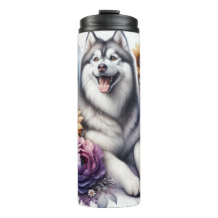 Garrafa Térmica Belo Cachorro Siberiano