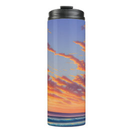 Garrafa Térmica Belo Sol Azul Turquesa Oceano