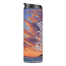 Garrafa Térmica Belo Sol Azul Turquesa Oceano