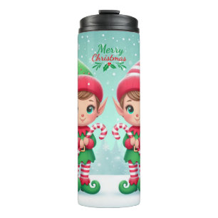 Garrafa Térmica Belos elfos de Natal