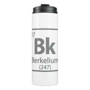 Garrafa Térmica Berkelium - Mesa periódica da ciência de Berkeley
