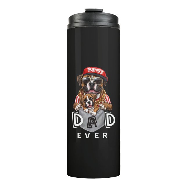 Garrafa Térmica Best Boxer Dad Ever (Frente)