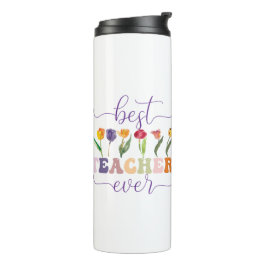 Garrafa Térmica Best teacher ever, Custom mug for teacher