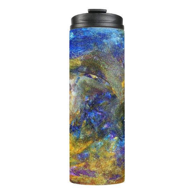 Garrafa Térmica Besta Azul em Execução (Frente)