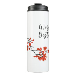 Garrafa Térmica Besties de Trabalho Oferecem Dois Pássaros na Rami