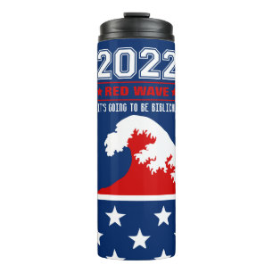Garrafa Térmica Bíblico Midterms 2022 Red Wave Thermal Tumbler