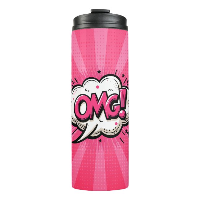 Garrafa Térmica Bicho de Arte OMG! (Frente)