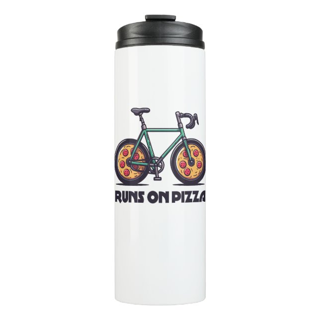 Garrafa Térmica Bicicleta Funciona Com Pizza (Frente)