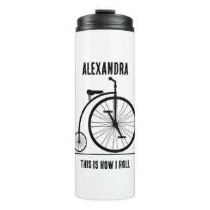 Garrafa Térmica Bicicleta Retro Engraçado personalizada para cicli