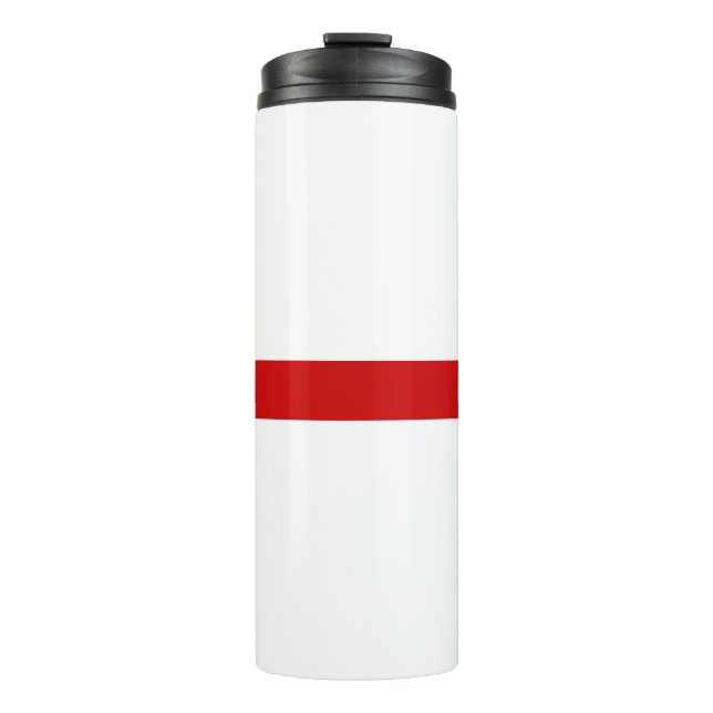 Garrafa Térmica Bielorrússia branco-vermelho-branco (Frente)
