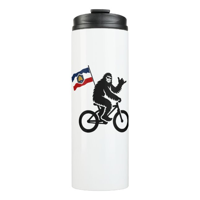 Garrafa Térmica Bigfoot Cycling Utah Flag (Frente)