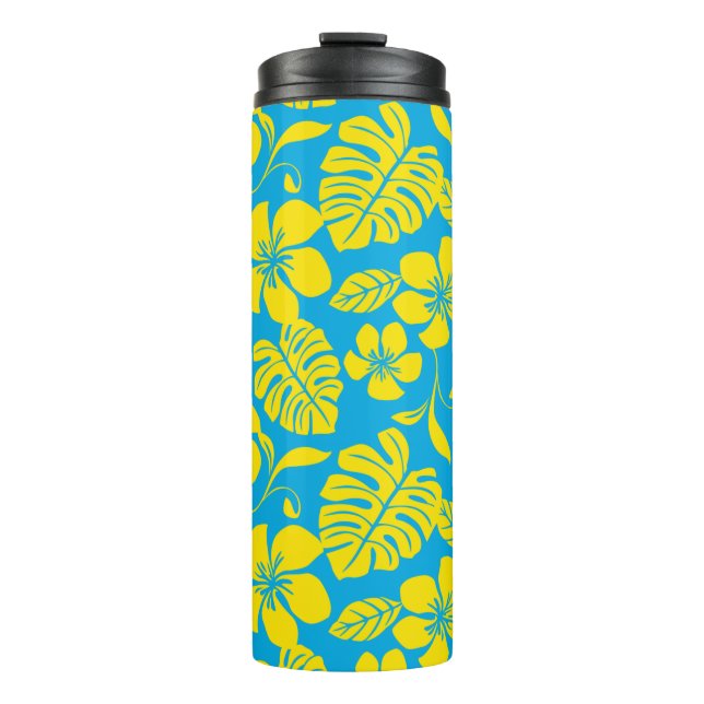 GARRAFA TÉRMICA BIQUÍNI ROSA (AZUL/AMARELO) (Frente)