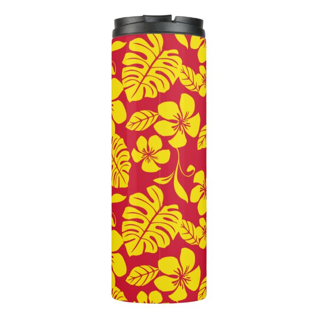 GARRAFA TÉRMICA BIQUÍNI ROSA (VERMELHO/DOURADO) (Verso)